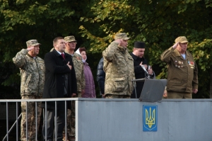 10 жовтня 2017 р. Молебень для призовників Волинського обласного військкомату. Богослужіння очолює віце-канцлер та старший капелан єпархії протоієрей Олександр Безкоровайний. Світлини інформаційної служби єпархії.