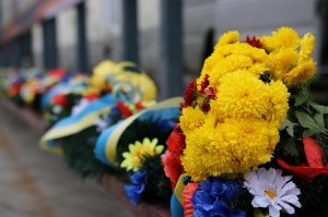 14 жовтня 2021 р. Панахида за загиблими воїнами з нагоди Дня захисника України. Світлини інформаційної служби єпархії.