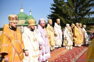 30 червня 2019 р. У чоловічому Свято-Георгієвському монастирі біля с. Пляшева Рівненської єпархії. Світлини з сайта pomisna.info, фото 2