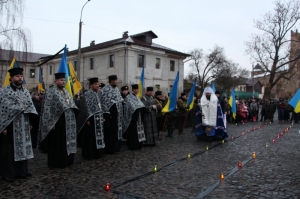 28 листопада 2015 р. На Замковій площі у Луцьку. Світлина інформаційної служби єпархії