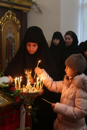 7 грудня 2015 р. Престольне свято храму Великомучениці Катерини жіночого монастиря Святителя Василія Великого.