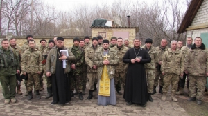 10 березня 2016 р. Священики Луцьких деканатів – у зоні АТО. Світлина Ярослава Керди.