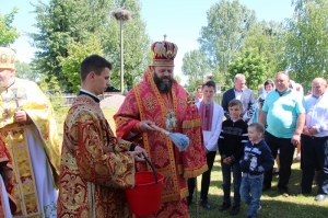 22 травня 2017 р. Освячення храу Димитрія Солунського у с. Муравище Ківерецького деканату. Очолює митрополит Луцький і Волинський Михаїл. Світлина інформаційної служби єпрахії.