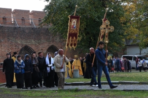 9 жовтня 2018 р. Під час Богослужіння у луцькому замку. Світлина інформаційної служби єпархії.