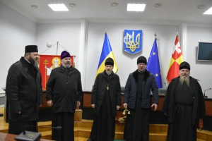 14 січня 2019 р. Колядування в міській раді. Світлина з сайта Lutskrada.gov.ua