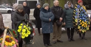 4 лютого 2019 р. Під час похорону. Кадр із відео UA:Волинь.