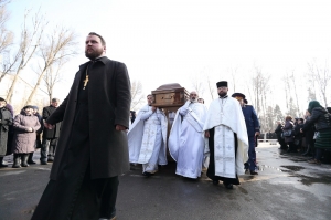 16 лютого 2019 р. Похорон новопредставленого протоієрея Анатолія. Світлини з сайту cerkva.te.ua.