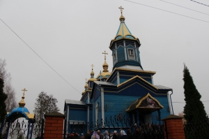 10 листопада 2019 р. Церква  Благовіщення Пресвятої Богородиці в селі Раків Ліс Камінь-Каширського деканату. Світлина інформаційної служби єпархії