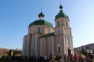 8 листопада 2020 р. Собор Великомученика Димитрія Солунського в Ковелі. Світлина інформаційної служби єпархії