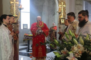 3 травня 2021 р. В храмі Холмської ікони Божої Матері у Луцьку. Світлина інформаційної служби єпархії