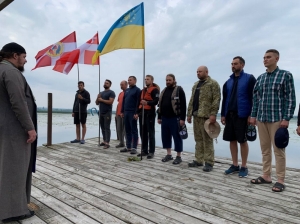 23 серпня 2021 р. Молебень під час сплаву. Світлина з архіву Дмитра Яницького.