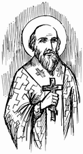 Святитель Мартин Сповідник, папа Римський. Малюнок Ірини Дацюк