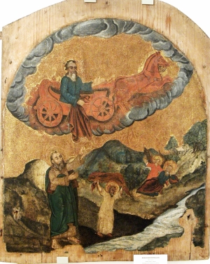 Ікона «Вогненне сходження пророка Іллі» із с. Дорогиничі Локачинського деканату