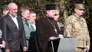 19 квітня 2018 р. Слово протоієрея Олександра Безкоровайного, віце-канцлера і старшого капелана єпархії у Волинському обласному військкоматі під час урочистостей з нагоди весняного призову. Відео єпархіальної телестудії «Собор».